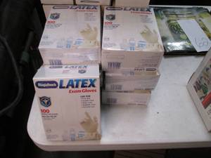 Lot of 7 New boxes Latex  Exam glov...