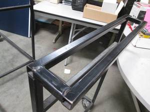 Black Heavy Duty Metal rolling cart...