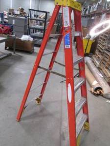 6ft aluminum Werner folding step la...