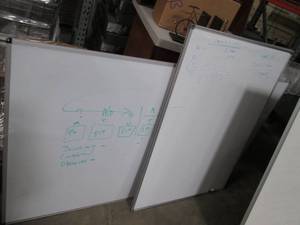 Set of 2 large whitedry erase boar...