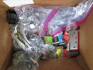 Box of misc household fix-it items....