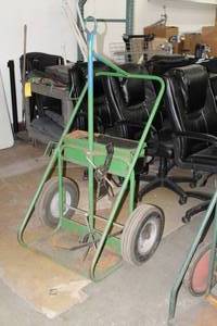 lot 304 image: Steel Welding Cart Light Green 34Lx24Wx60H