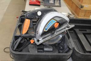 lot 308 image: HiTech Evolution 230 TCT Steel Cutting Circular Saw 230mm  with Case