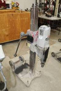 lot 459 image: Milwaukee Heavy Duty Dymodrill Concrete Drill 4094  with Stand