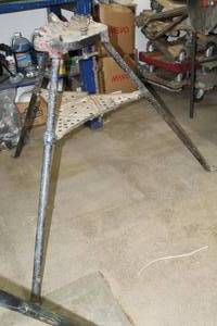 lot 485 image: Ridgid Tristand No. 450 18 to 5 53Lx48Wx35H