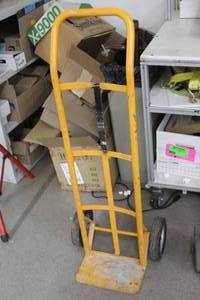 lot 683 image: Hand Truck 2-wheel Yellow 17Wx14Dx45H