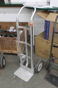 lot 693 image: Hand Truck 2-wheel Silver 19Wx17Dx48H