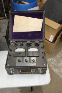 lot 771 image: Vintage Westinghouse Type TX D.C. Industrial Analyzer  with Case