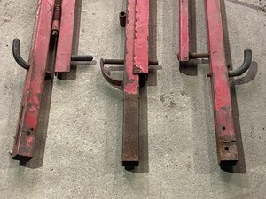 lot 23 image: Lot Of (3) Gear Caddy Adjustable Weed-Whip Carrier Rack Pieces