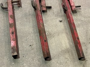lot 22 image: Lot Of (3) Gear Caddy Adjustable Weed-Whip Carrier Rack Pieces
