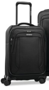 lot 616 image: Samsonite Sahora Soft Shell Carry On Luggage - Black