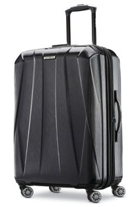 lot 647 image: Samsonite Centric 2 24 in. Checked Medium Hardside Expandable Luggage with Spinner Wheels - Black