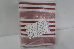 lot 664 image: Stylewell Malcolm 3-Piece Chilli Stripe King Duvet Cover Set