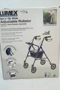 Adjustable rollator