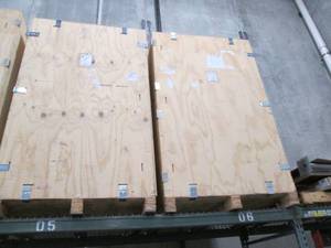 (2) Wood Shipping Crates 48 X 48 ...