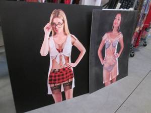 (2) Photo Cardstock Woman Display P...
