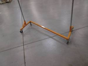Commercial Rolling Garments Z Rack (Orange Base) 63 X 70.5