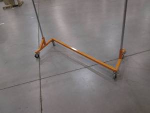 Commercial Rolling Garments Z Rack (Orange Base) 63 X 70.5