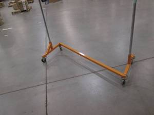 Commercial Rolling Garments Z Rack (Orange Base) 63 X 70.5