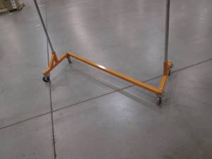 Commercial Rolling Garments Z Rack (Orange Base) 63 X 70.5