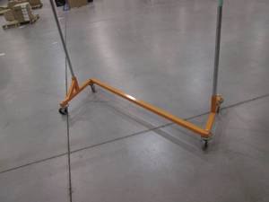 Commercial Rolling Garments Z Rack (Orange Base) 63 X 70.5