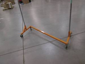 Commercial Rolling Garments Z Rack (Orange Base) 63 X 70.5