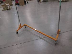 Commercial Rolling Garments Z Rack (Orange Base) 63 X 70.5