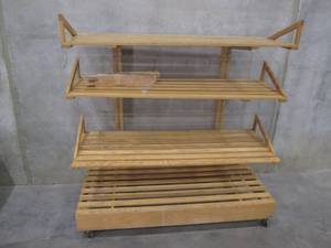 Wood Panel Storage Shelving Unit 60...