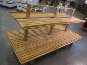 Sturdy Wood Panel Shelving Unit On ...