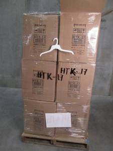 Pallet of 12 Boxes Full of White Pl...