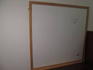 Wood Framed White Board 49.5 X 49....
