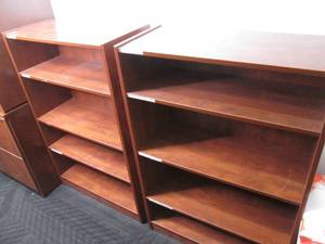 (2) Wood Bookcases 31.5 X 13.5 X ...