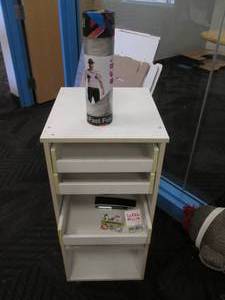 File cabinet on wheels with size XL...