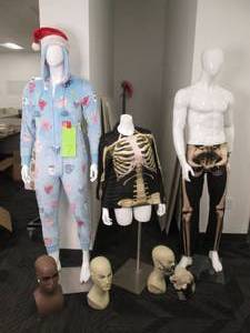 (3) Male Mannequin Heads, (2) Full ...
