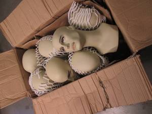 (7) Male Mannequin Heads Only See ...