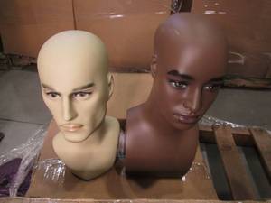 (2) Mannequin Heads (Male & Female)...