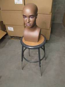 Female Mannequin Head With Metal St...