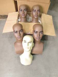 5 Mannequin heads...