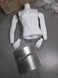 Male Half Body Mannequin With Stand...