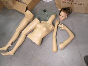 Female Mannequin Body With Hair and...