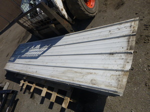 24 Sheets of White Pole Barn Steel