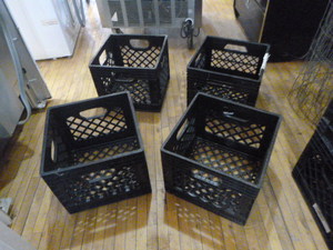 4 Milk Crates