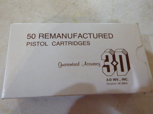 3-D 9mm Lugar Pistol Cartridges