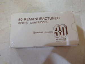 3-D 9mm Lugar Pistol Cartridges
