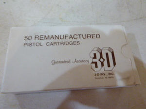 3-D 9mm Lugar Pistol Cartridges