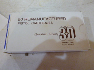 3-D 9mm Lugar Pistol Cartridges