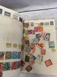 Vintage Stamp Album & 1940 War Manual�
