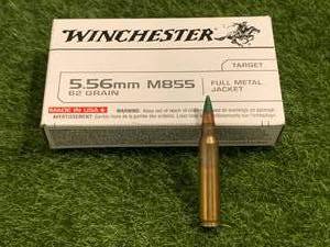 lot 27 image: 20 Rounds 5.56 Green Tip Ammo Ammunition