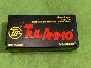 lot 37 image: 50 Rounds 9mm Ammo Ammunition