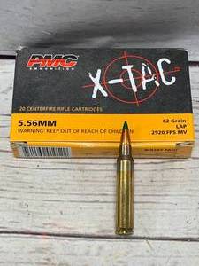 lot 46 image: 20 Rounds 5.56 Green Tip Ammo Ammunition